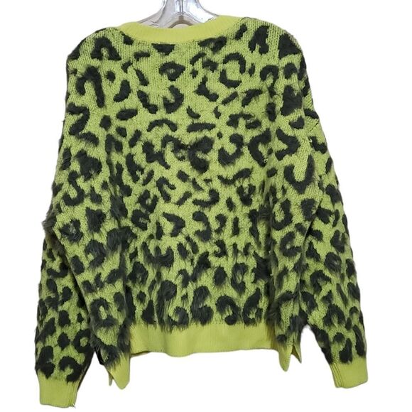 DKNY Jeans Womens Animal Print LongSleeve Pullover Sweater Sz Large - Picture 6 of 9